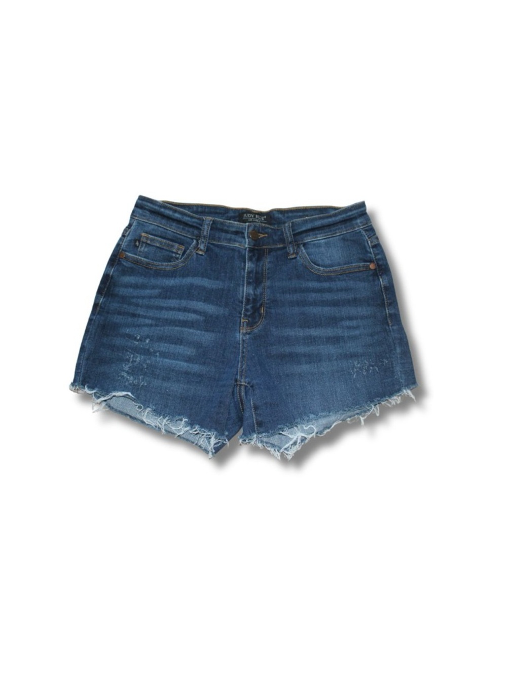 Judy Blue Distressed High-Rise Denim Boyfriend Shorts Size 7/28